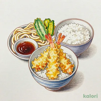 Mini Tendon (Tempura Rice Bowl) & Udon Set
