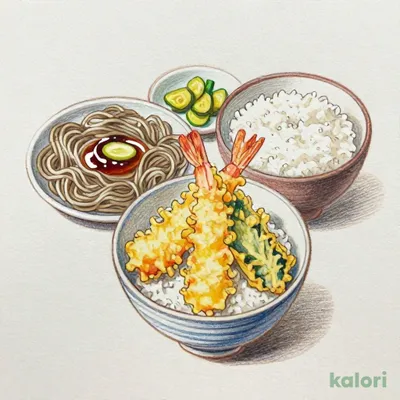 ミニ天丼・そば
