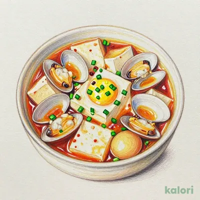 殻付きあさりスンドゥブ