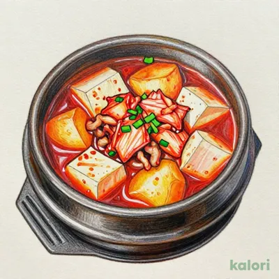 豚肉とほくほくじゃがいものキムチスンドゥブ