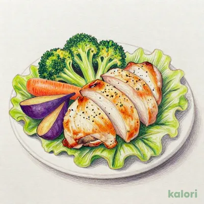 彩り野菜と鶏むね肉のバジル焼 1パック