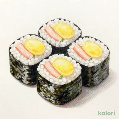 スギヨのカニカマ使用！サラダ太巻 5切