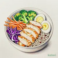 Protein-Rich Salad Bowl with Roasted Onion Dressing, 1 Pack