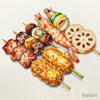 大阪流串カツ盛合せ 10本