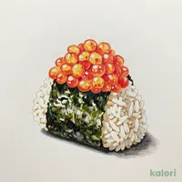 Hand-Rolled Rice Ball with Spicy Cod Roe