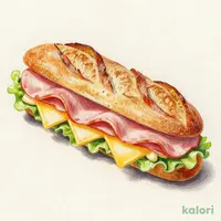 Stone-Baked Parisian Sandwich (Ham and Cheese)