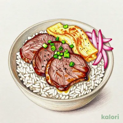 Rikyu Supervised Beef Tongue Rice Bowl, 1 Pack