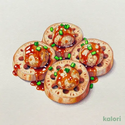 Lotus Root and Chicken Meatball Sandwich, 5 pcs
