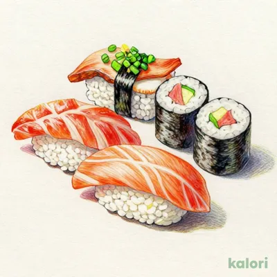 Kyushu Yellowtail and Horse Mackerel Sushi Set, 6 pcs + Rolls
