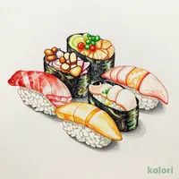 六種の貝食べ比べ寿司 6貫