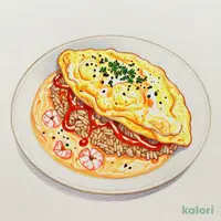 Omelet Rice with Rich Bisque Sauce