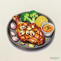 "アメリカン"グリルチキンステーキ【ごろごろにんにく】