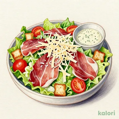 Caesar Salad with Hokkaido Parmesan & Prosciutto