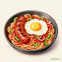 "洋食屋さんの"鉄板ナポリタン