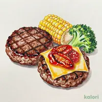 "牛肉100%!!" 弾丸ハンバーグ&旨トマチーズハンバーグ