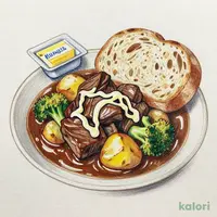 【ミニサイズ】黒毛和牛ビーフシチューとパンのセット