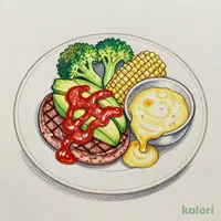 アボカドチーズフォンデュハンバーグ
