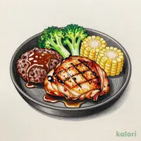 グリルチキンステーキ＆ハンバーグ