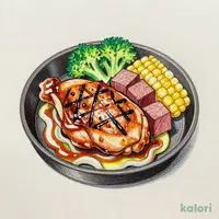 グリルチキンステーキ&赤身カットステーキ