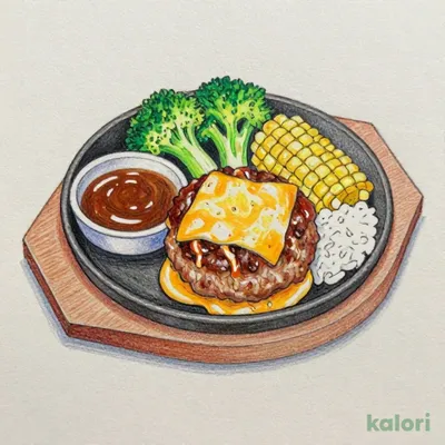 Junior Cheese Hamburg Steak Set