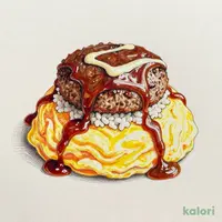 ハンバーグオムライス