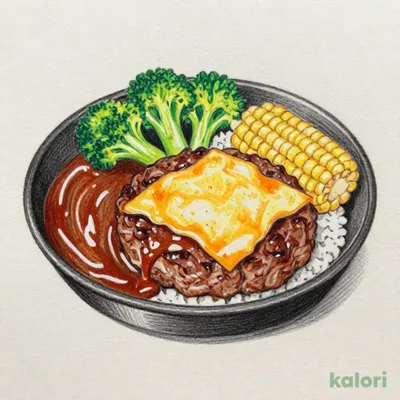 濃厚チェダーチーズハンバーグ