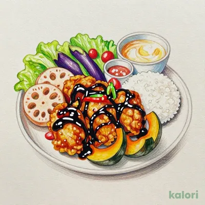 Chicken & Vegetable Stir-Fry with Black Vinegar Set Meal
