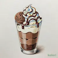 〆のチョコパフェ