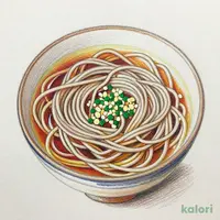 Hokkaido Kake Soba (Buckwheat Noodles in Broth)