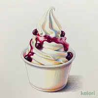 Hokkaido Milk Soft Serve (Haskap Berry)
