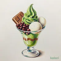 Matcha Warabi Mochi Parfait