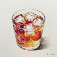 蝦夷梅酒 余市林檎(ロック)