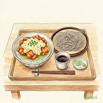 Chicken Nanban Rice Bowl & Cold Soba Set
