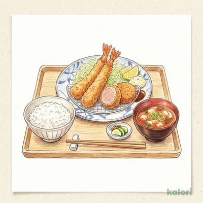 海老フライ＆ヒレかつ定食