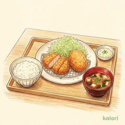 カニクリームコロッケ＆ヒレかつ定食