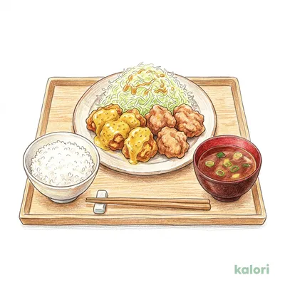 ハニーマスタード合盛り定食（6個）
