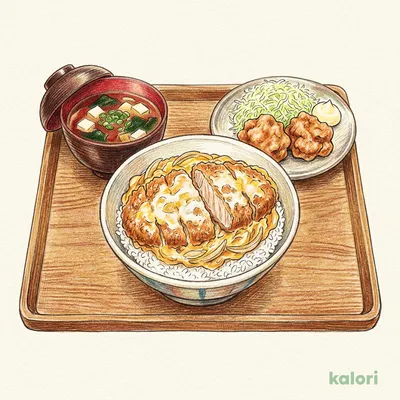 Wかつ丼＆から揚げ・味噌汁セット