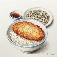 信州名物　山賊焼き丼＆もり蕎麦セット