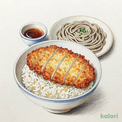 信州名物　山賊焼き丼＆もり蕎麦セット