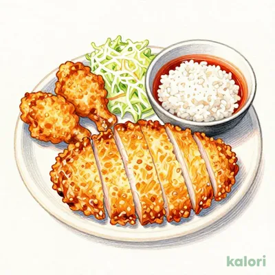 よくばり大判から揚げ定食（大判から揚げ１枚＆ももから揚げ２コ）