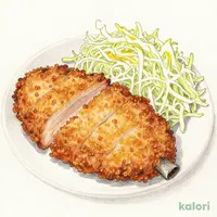大麦仕上三元豚 厚切りリブロースかつランチ