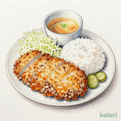 粗挽きメンチかつランチ