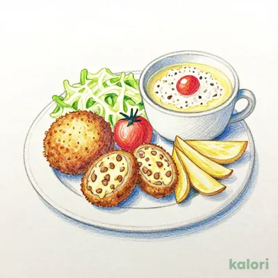 お子様コロッケ御飯