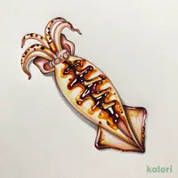 Grilled Squid, Savory Soy Sauce Flavor