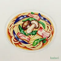 Maitake Mushroom and Eggplant Pasta with Soy Sauce