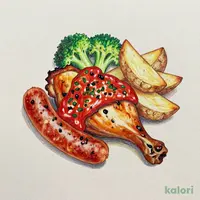 プロのひと品ロイヤル首席料理長監修ジャークチキン&チョリソーのグリルコンボ