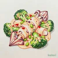Boiled Squid and Vegetables