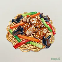 彩り野菜のあんかけ焼そば