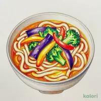 Spicy Curry Udon with Vegetables