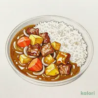 果実とはちみつ仕立てのカレー 中辛